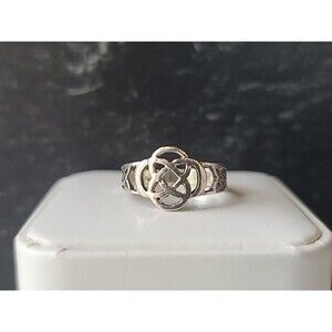925 Sterling Silver Knot Statement Ring, SIZE US 6.25